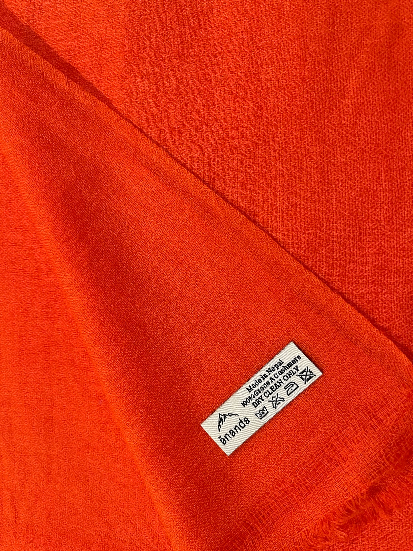 Finest Cashmere Stole - Vivid Orange